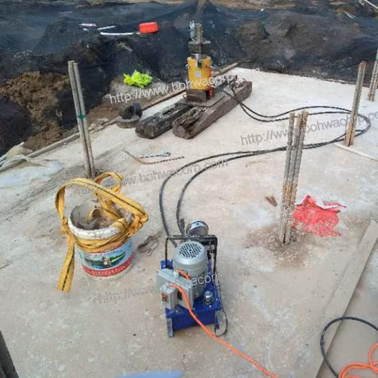 Rock Bolt Pull out Testing Machine Capacity with Testing 100t