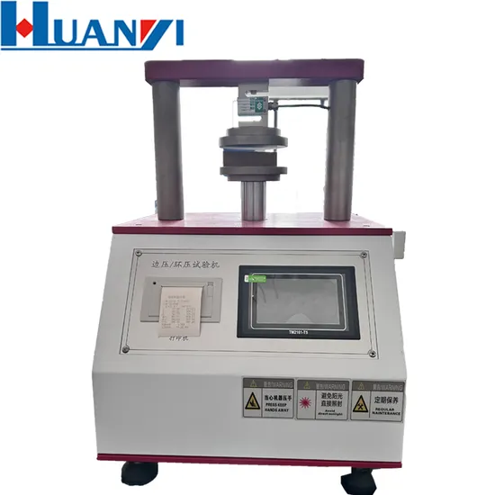 Packaging Paper Side Pressure Ring Pressure Strength Testing Machine 