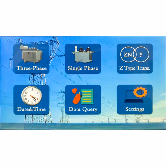 Automantic Three Phase Transformer Turns Ratio Tester Digital TTR Transformer Ratio Tester